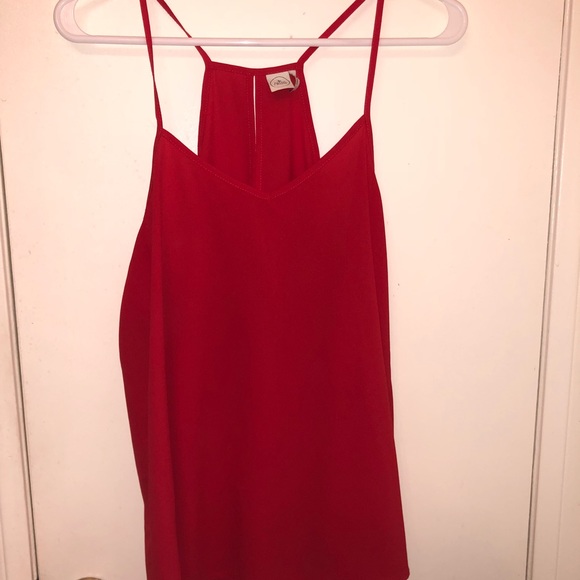 Red chiffon top - Picture 1 of 1